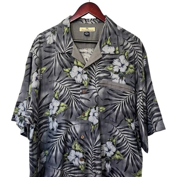 Tommy Bahama Mens Hawaiian Silk Shirt Size XL Floral Lightweight Beach Travel - Picture 3 of 7